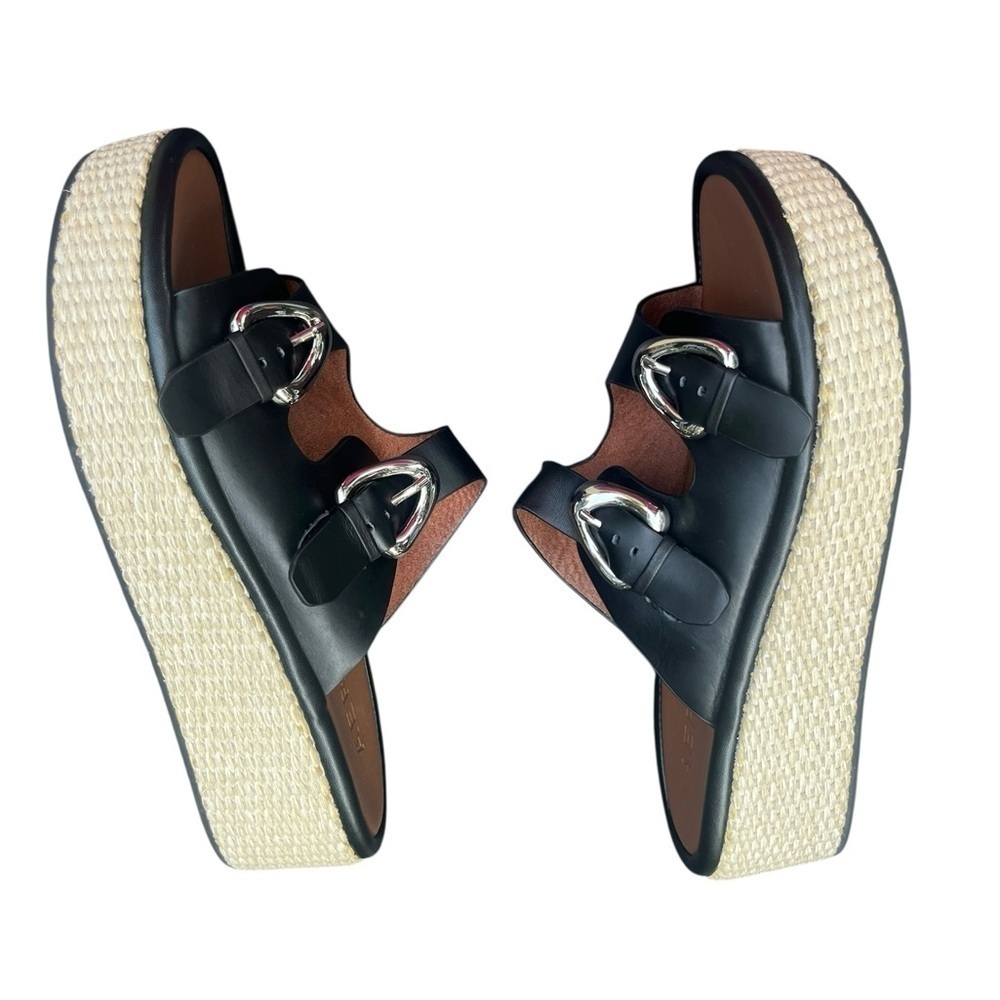 Aerosoles Women's Darcy Wedge Sandal Black Sz 10.5 - Picture 3 of 7